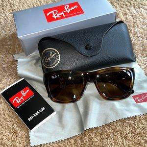 Brand New Ray-Ban Unisex Polarized Sunglasses, RB4194 light Havana